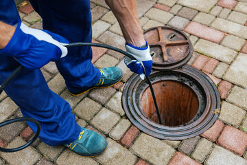 Hydro Jetting a Sewer Line